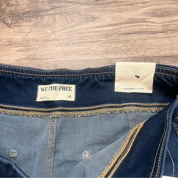 Free People We The Free In My Feelings Mid Rise Crop Boot Jean Size M #C24381 - Picture 4 of 9